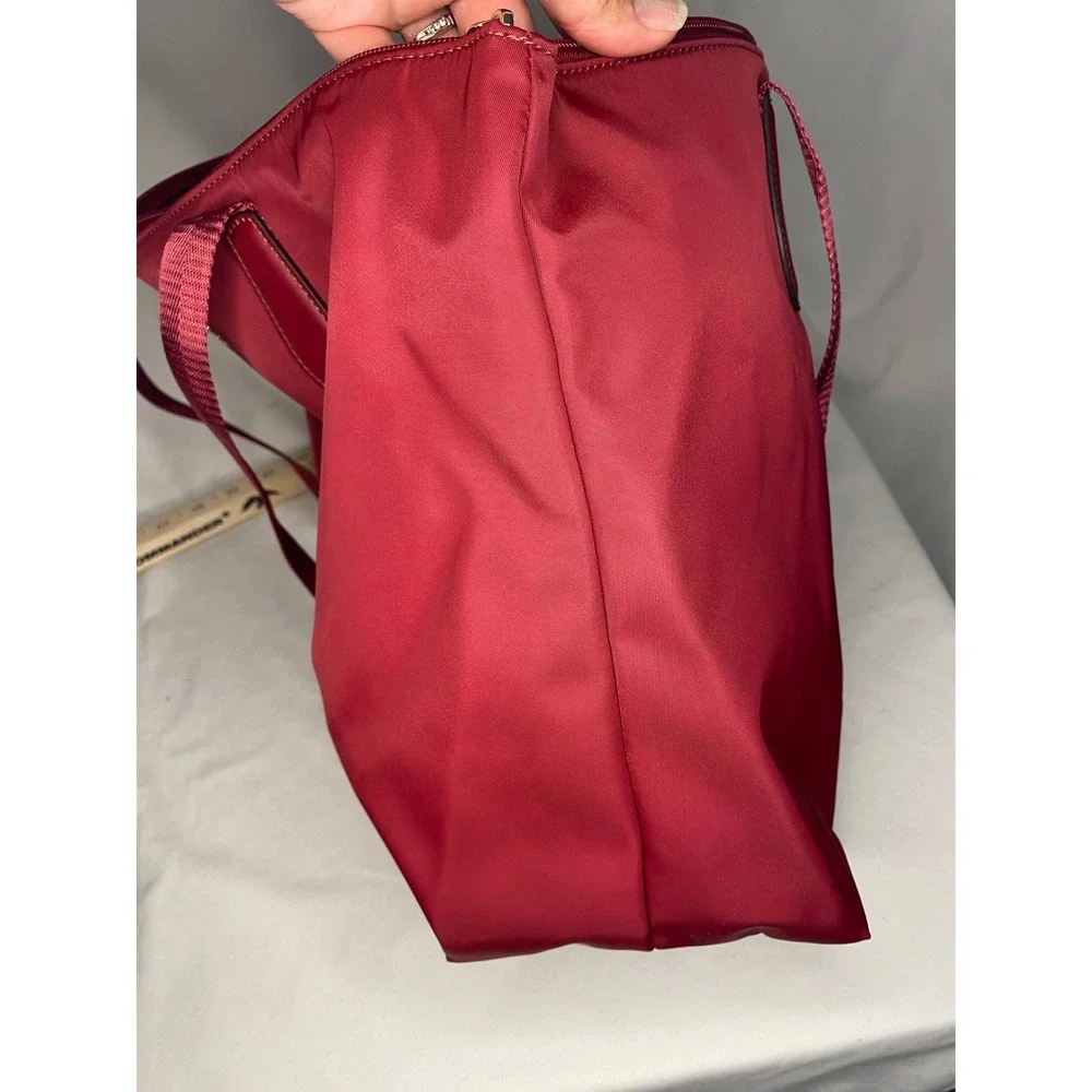 Kate Spade Chelsea Large Tote Bag Red Nylon Shoulder Bag with Pouch